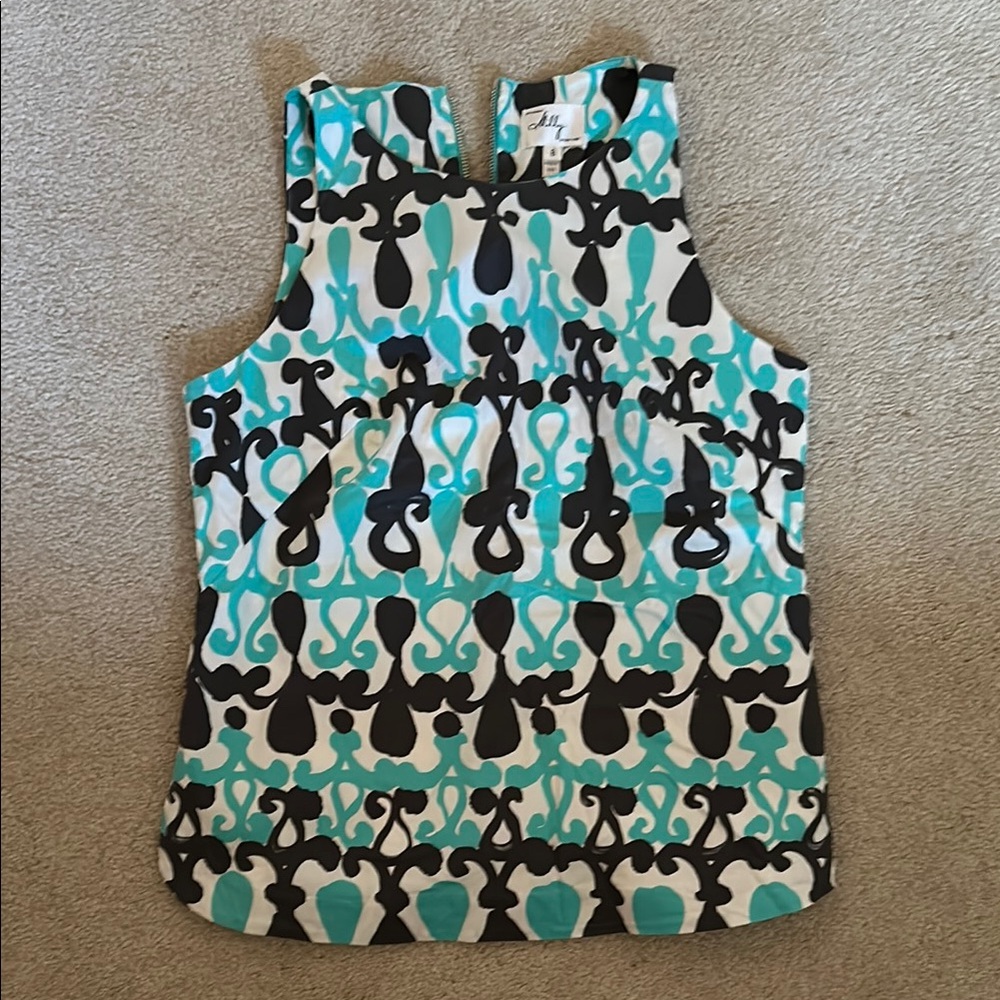Lilly Pulitzer Women's Sleeveless Top - Black and Turquoise